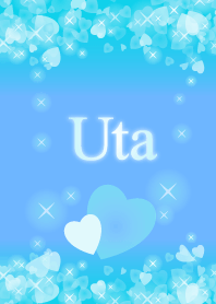 【うた】運気UP!幸せのハート青ブルー