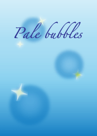 Pale bubbles (color of blue)