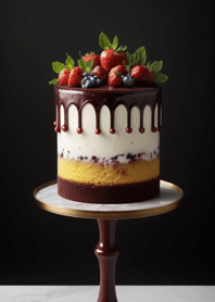Strawberry chocolate cake DD7ebE