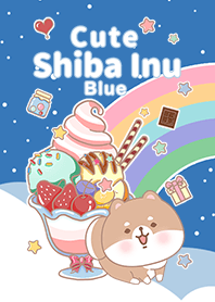 จักรวาลไอศกรีม / ชิบะอินุ /สีฟ้า