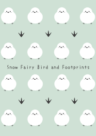 Snow Fairy Bird and Footprints/GR BE BL