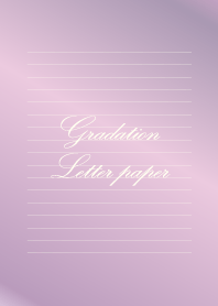 Gradation Letter paper - Purple 3 -