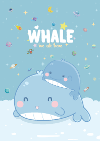 ปลาวาฬ ธีมน่ารัก สีท้องฟ้า