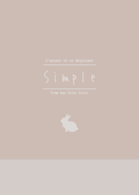 Simple / Beige Beige