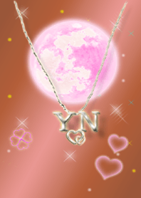 initial Y&N(Pink gold)