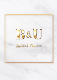 [ B&U ] Initial Theme  Gold White
