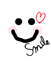 Smile - white heart-joc