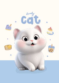 Cat cute :D blue lover.