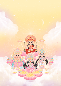Parvati: Lakshmi: Saraswati: Ganesha :