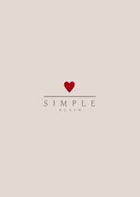 DUSKY-BEIGE SIMPLE HEART 27