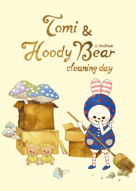Tomi & HoodyBear cleaning day