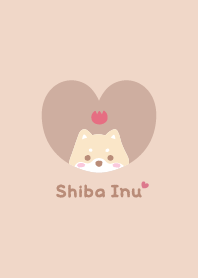 Shiba Inu2 Tulips - orange