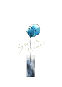 Stylish Flower Blue 2