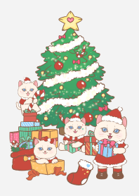 Xmas with Cat santa 9