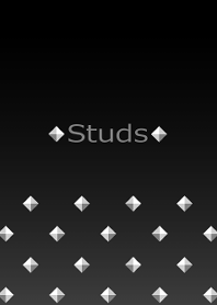 Pyramid studs -Silver-