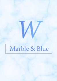 W-Marble&Blue-Initial