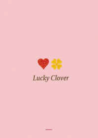 ピンク : 恋愛運のハートとクローバー