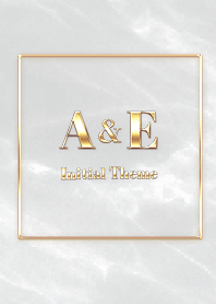 【 A&E 】Initial Theme Gold - グレー