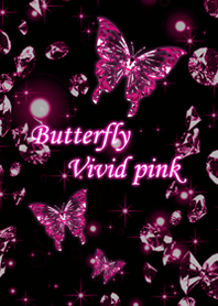 Butterfly Vivid pink(ビビッドピンク蝶）
