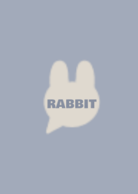RABBIT -DULL BLUE BEIGE