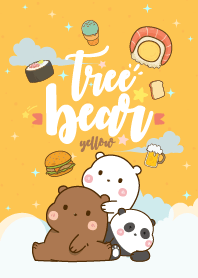 Bear Love Eating Yellow