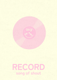 RECORD_shout Baby pink