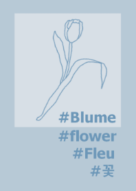 #flower*(blue beige)