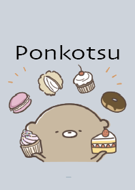Beige Blue : Food Bear Ponkotsu