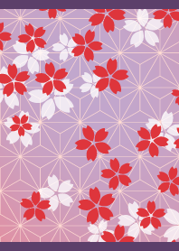 Spring cherry blossoms2 purple JP