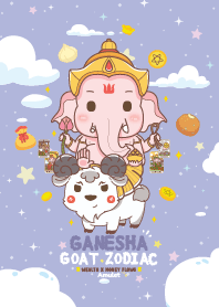 Ganesha & Goat Zodiac x Wealth