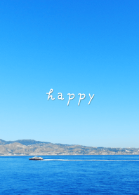 Blue sea, sky and ship18 from Japan