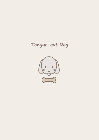 Tongue-out Dachshund -brown-