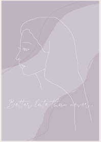 -art girl- dusty purple