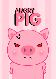Angry Pink Pig Icon Theme