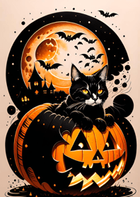 halloween cat 24113a