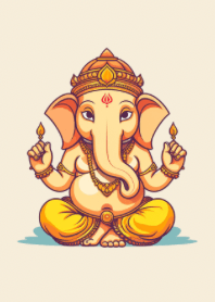 Lord Ganesha helps to dispel obstacles.