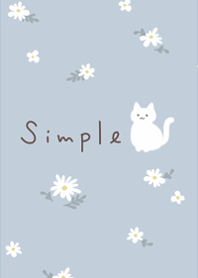 Cute cats and flowers, Scandinavian2.