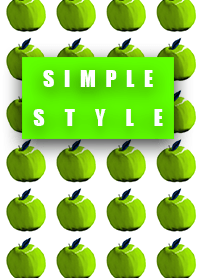 Simple style apples green