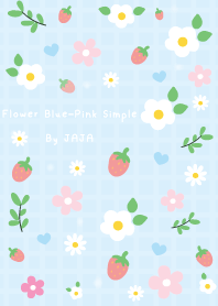 ดอกไม้ สีฟ้า เรียบง่าย จาจา