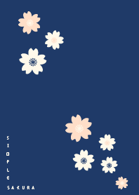 SIMPLE SAKURA -Navy blue- from JAPAN