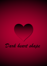 Dark heart shape - Red 2 -