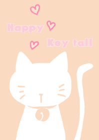 Happy key tail cat