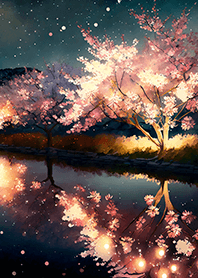美しい夜桜の着せかえ#501