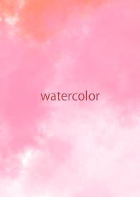 watercolor pink&orange 53