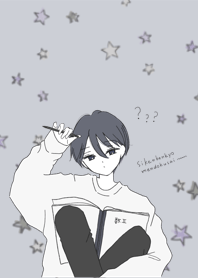 Boy studying hard 02