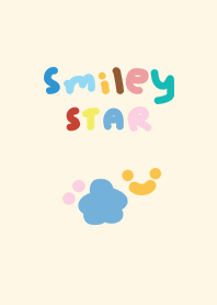SMILEY STAR (minimal  S T A R)