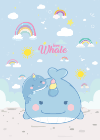 วาฬ ยูนิคอร์น สายรุ้งน่ารัก คาวาอี้