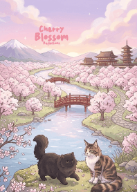 Cherry Blossom Reflections