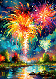 美しい打ち上げ花火の着せかえ#2480