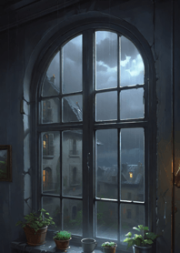 สไตล์วิวจากหน้าต่าง - ดำ 4